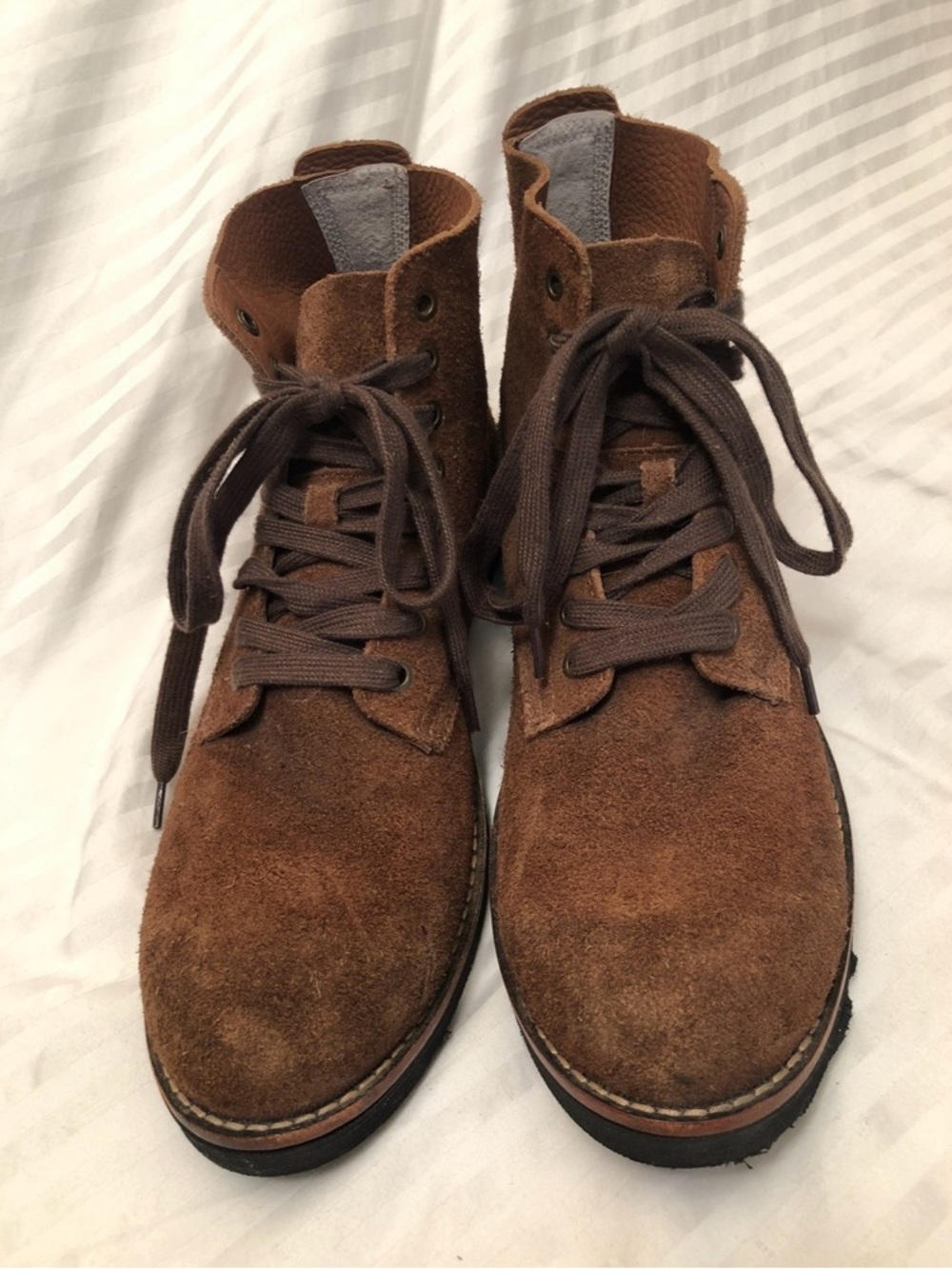 Seavees Boondocker Boots Mens Size 10 Brown Dark Earth Roughtout Leather 05/63 - Picture 2 of 16